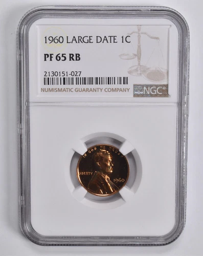 PF65 RB 1960 Lincoln Memorial Cent Large Date NGC *5624