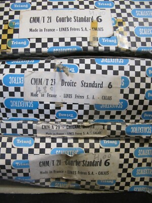 SCALEXTRIC TRI-ANG LOT de 6 rails courbes relevés C/187, Circuit 24 électrique EUR 12,90 - FR