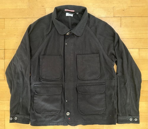 Apolis Chore Coat, Black Overdyed Indigo Wool, Size L