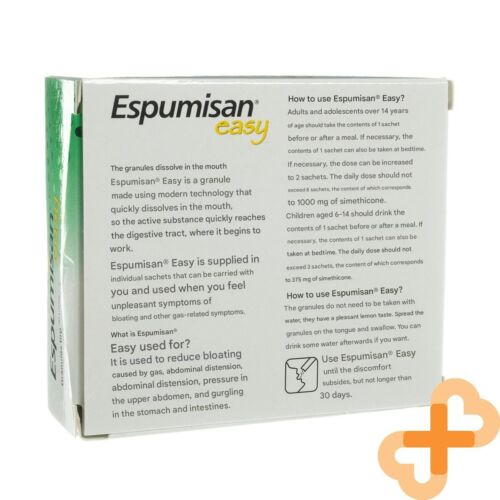 ESPUMISAN EASY 125 mg Granules in 14 Sachets Flatulance Bloating Support - Picture 5 of 24
