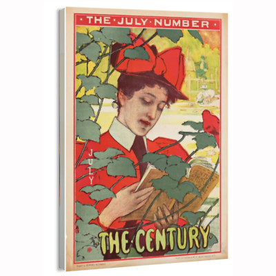 1894 THE CENTURY & HARPER S CHRISTMAS Art Nouveau Poster or Canvas Home Decor