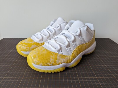 Size 10 - Air Jordan 11 Low Yellow Snakeskin W for sale