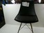 osp home furnishings oakley mid-century modern bucket chair, black
