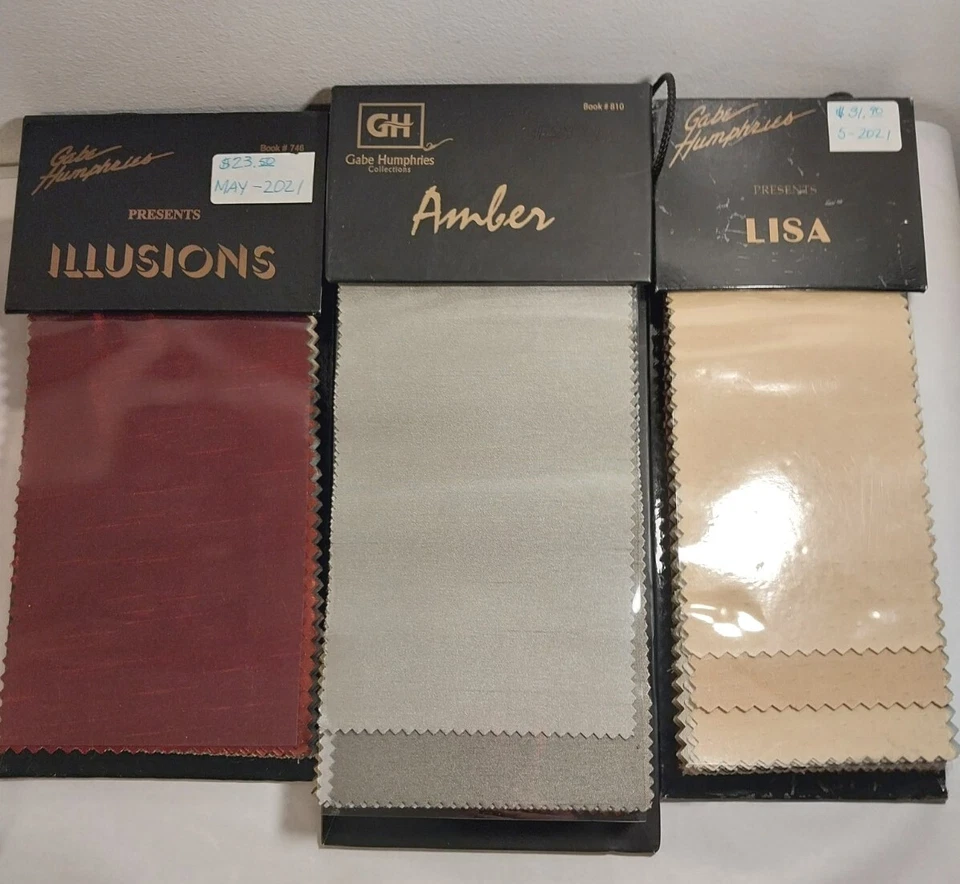 Lot 5 Fabric Sample Books Gabe Humphries Sheer Illuminous Textured Luxury Look - Image 2 of 4