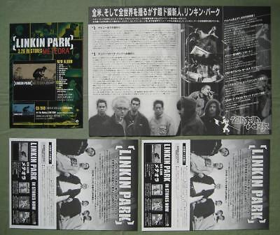 FREE ship! LINKIN PARK Japan PROMO flyers x 4 mini poster FREE ship! LINKIN PARK Japan PROMO flyers x 4 mini poster
