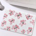 Pink Bow Bathroom Mat 16 x 24 Coquette Bow Bath Mat Non Slip Rug Cute Aesthet.
