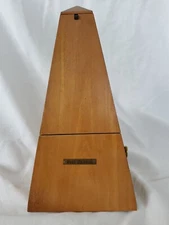 SETH THOMAS wood METRONOME Music scale Thompston Connecticut pendulum WORKS 
