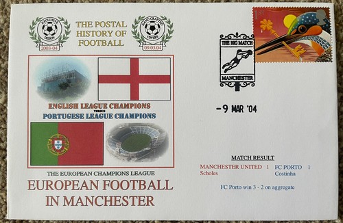 Manchester United v FC Porto Champions League 2004 Dawn First Day Cover - Zdjęcie 1 z 1