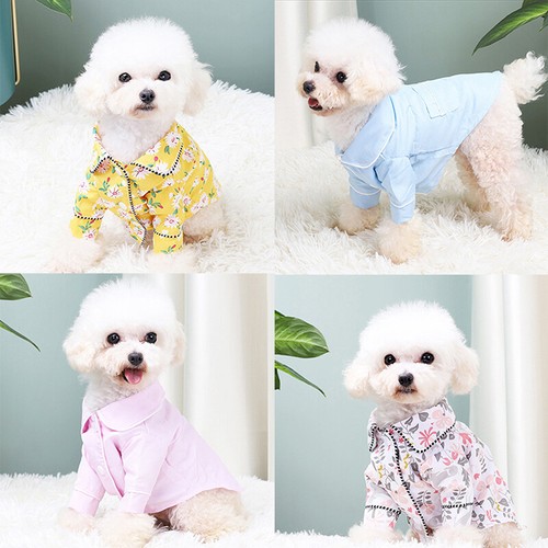 Luxury Dog Pajamas Pet Small Medium Dog Clothes Coat Yorkies Bulldogs Jacket" - Picture 3 of 18
