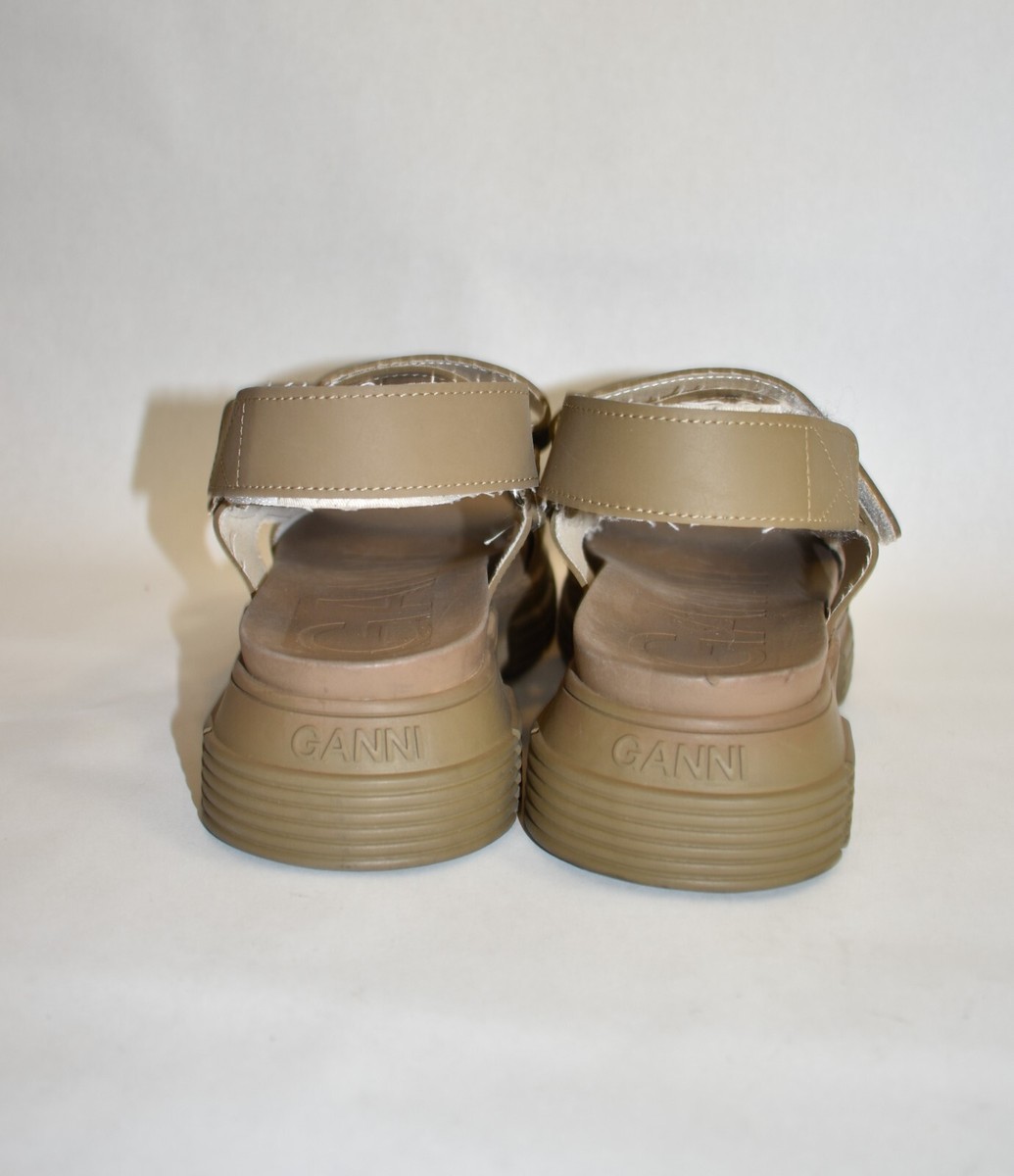$350 GANNI TRAIL SLINGBACK RECYLED RUBBER PLATFORM SANDAL $350 GANNI TRAIL SLINGBACK RECYLED RUBBER PLATFORM SANDAL