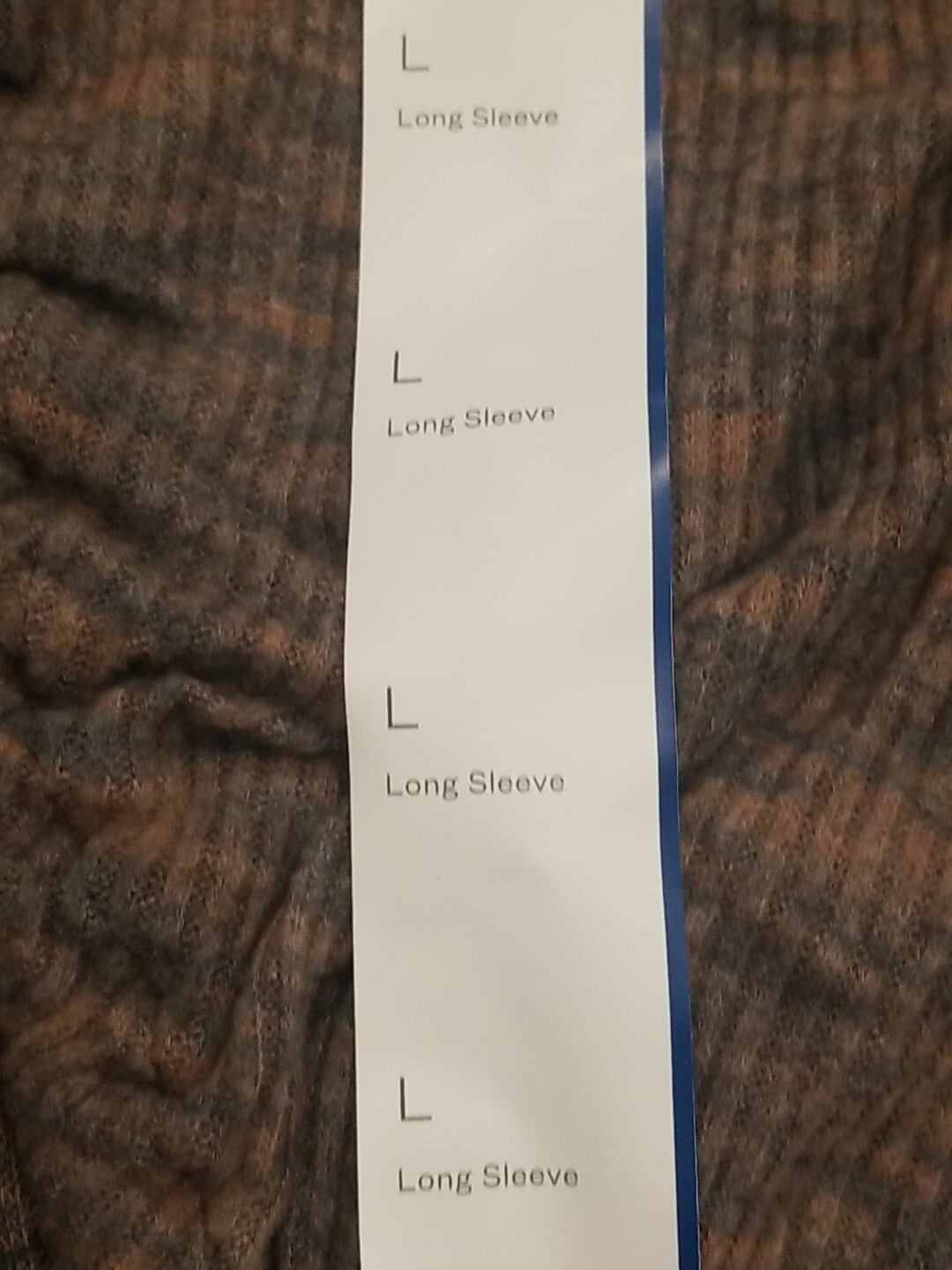 Wild Fable Shirt Womens Large Brown Gray Crop Keyhole Front Tie Long Sleeve