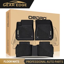 TPE Floor Mats for 2016-2025 Chevy Malibu 3D Molded Carpet Liners All Weather