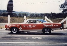 Vintage 1969 Plymouth Gtx Sox Martin Color Photo Print 8.5 X 11