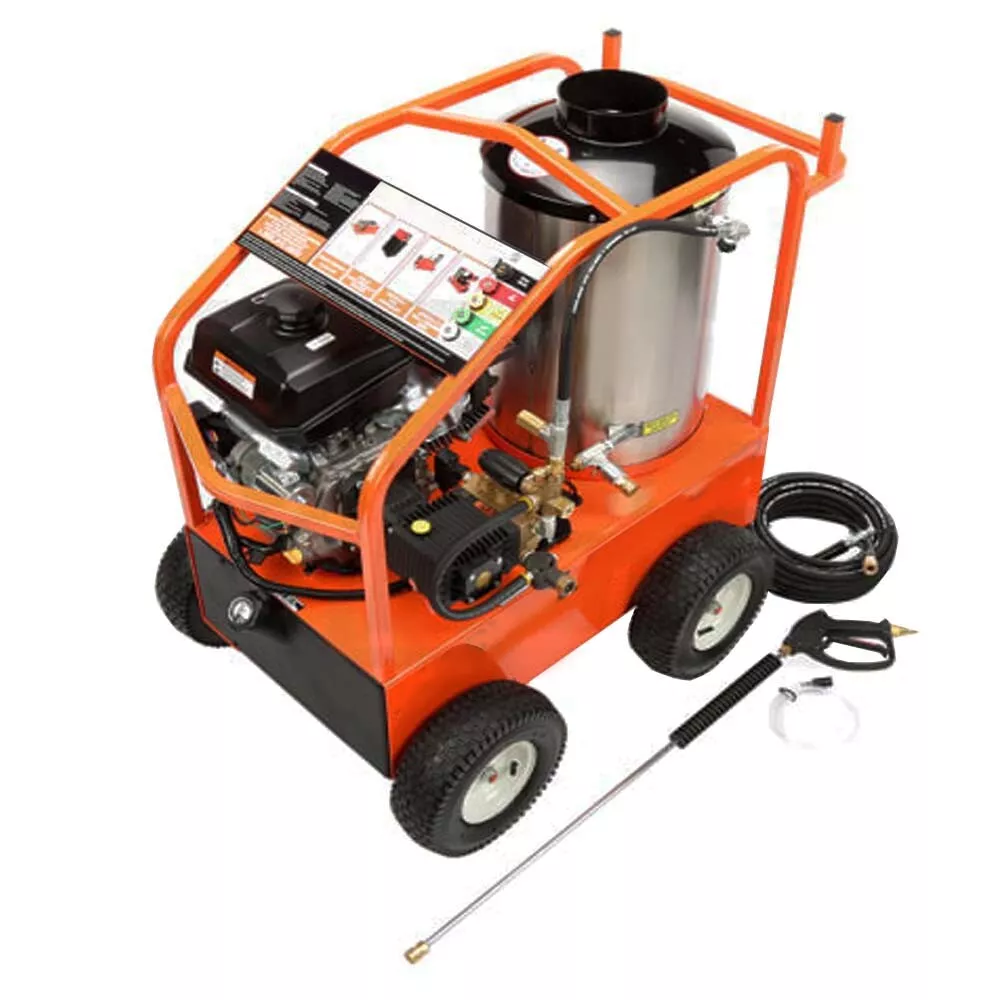 Gas Hot Water Pressure Washer 4000 PSI 3.5 GPM 14 HP Kohler General Pump