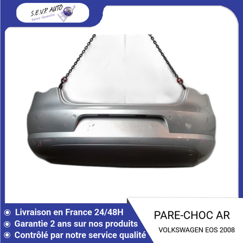 PARE CHOC ARRIERE VW GOLF 3 - III (95-97) - A PEINDRE - AUSSI POUR CABRIO