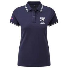 Women's Skin Head A Way Of Life Polo Shirt With Embroidered Logo. Ska, Two-Tone