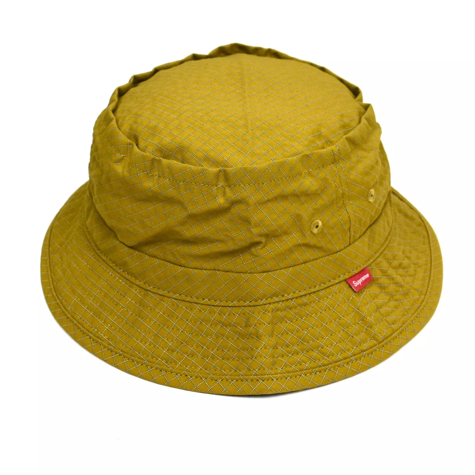 Neuf avec étiquette Supreme FW18 Cordura 3M grille réfléchissante seau chapeau concasseur hommes S/M AUTHENTIQUE