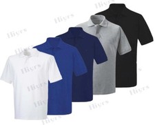 Mens Polo Shirts Pack of 2, 3, 5 Cotton Short Sleeve Multipack Polo Shirt S-2XL