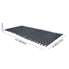 Black HDPE Ground Grid Honeycomb Geocell Permeable Pavers 13.1ft*8.2ft*7.9"