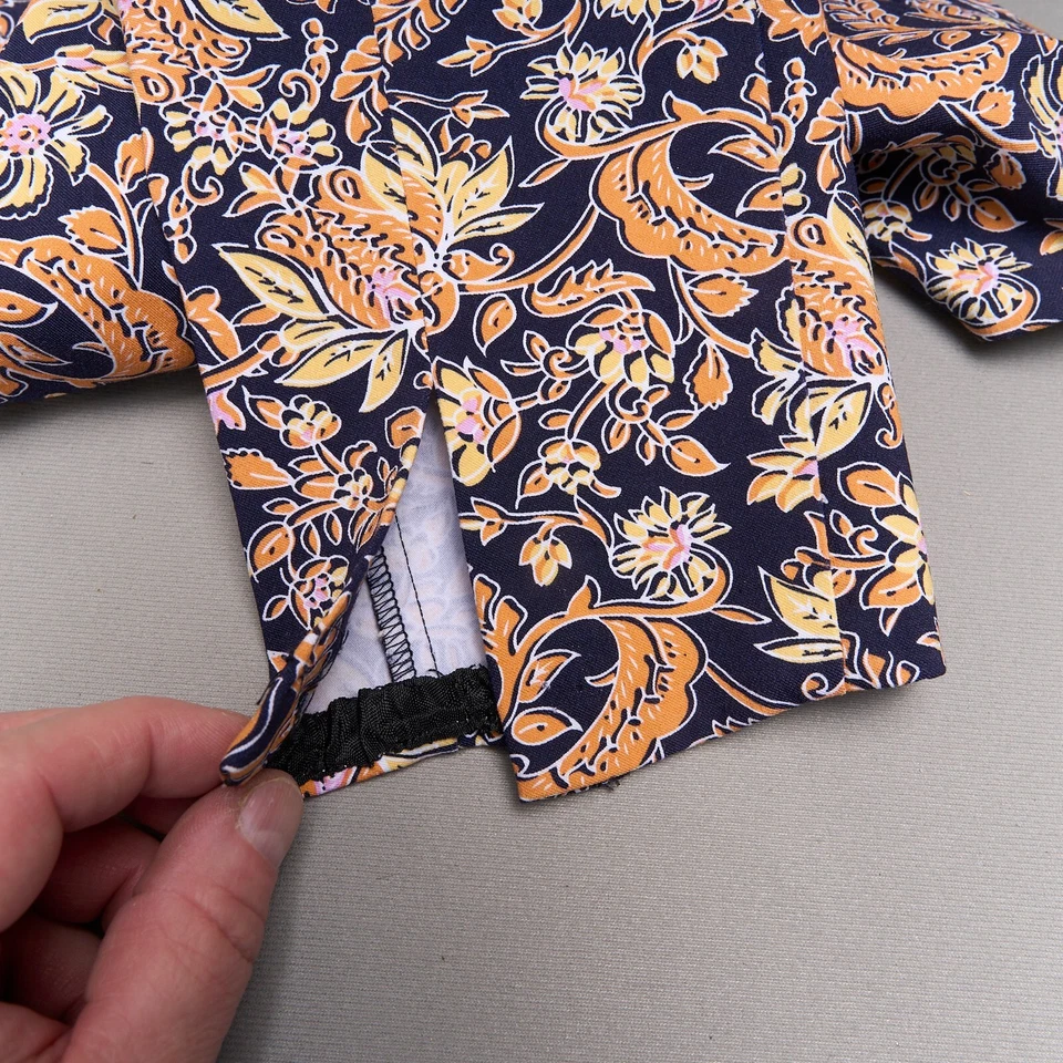 Pantalones Elliott Lauren para mujer 6 florales elásticos hechos en EE. UU. Boho Foto 4 de 4