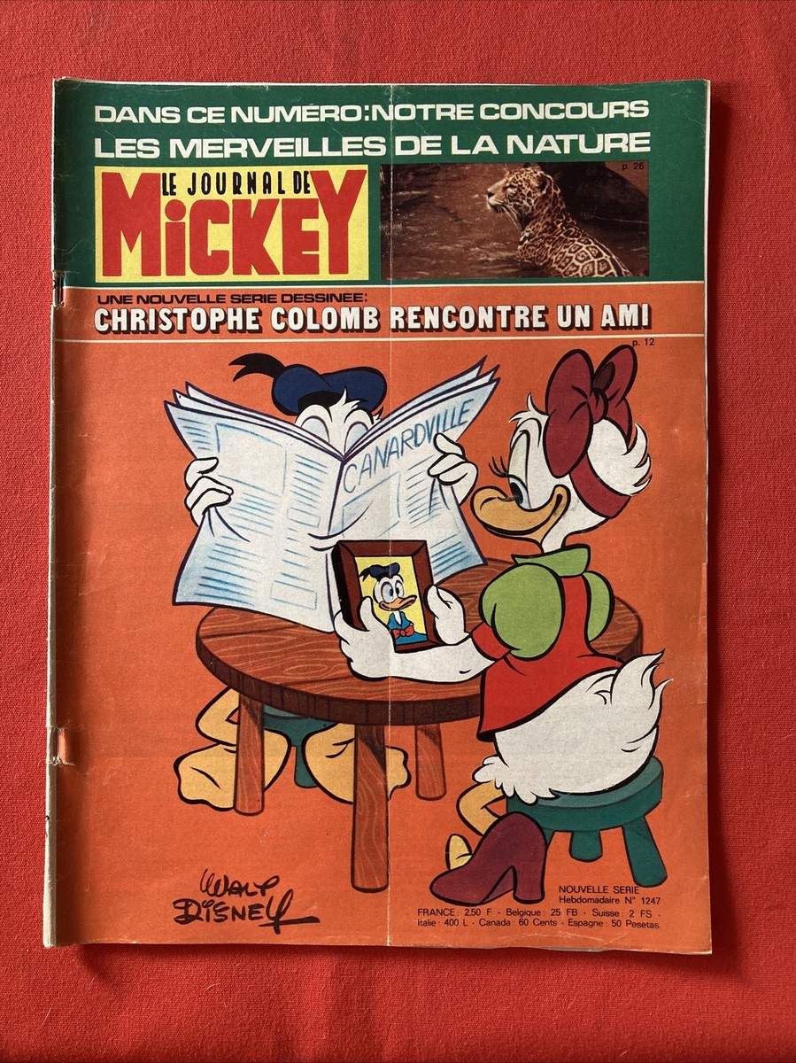 Mickey Magazine N°1247 Weekly 1976 Disney Good Condition