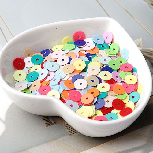 Flat Round Sequins-6mm Solid Color Loose Sequin DIY Craft Sewing Supplies 720Pcs - Picture 25 of 27