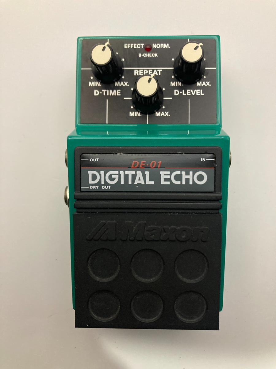 ギター Maxon DE-01 digtal echo Maxon DE-01 Digital Echo Delay Rare Vintage Guitar Effect