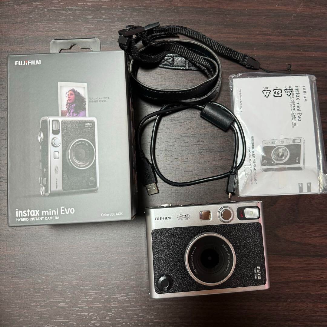 Ships in 1day Used Cheki instax mini evo Black No problem with 