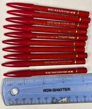 10 Maybelline Expert Eyes Brow / Eye Pencil - Velvet Black  5 inch unpackaged