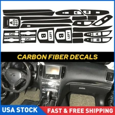 For Infiniti G25 G37 2009-2013 3D-Carbon Fiber Pattern-Interior DIY Trim-Decals