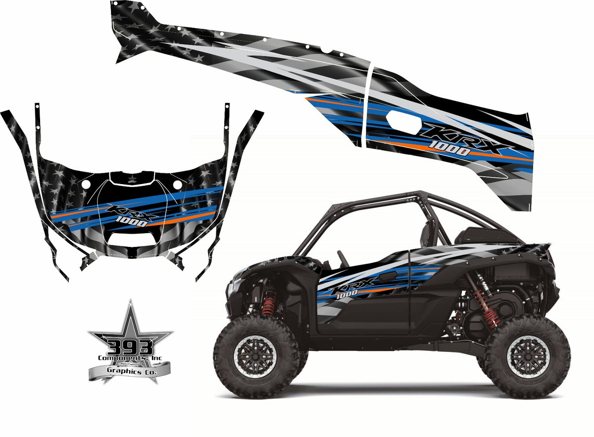 KRX 1000 UTV Graphics Kit Decal fits Kawasaki Teryx 2020 2021 2022