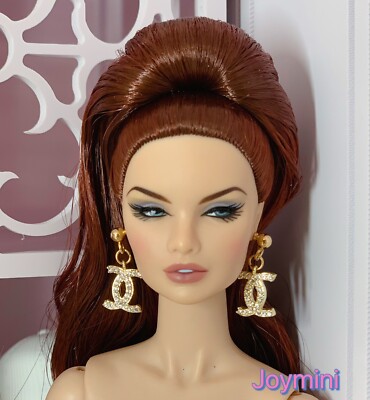 Earrings For Fashion Royalty Integrity Poppy Parker NuFace Dolls Crystal Jewelry