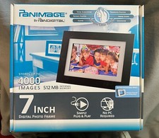  NEW Pandigital Panimage 7" Digital Photo Frame Holds 4000 Images 512mb Memory