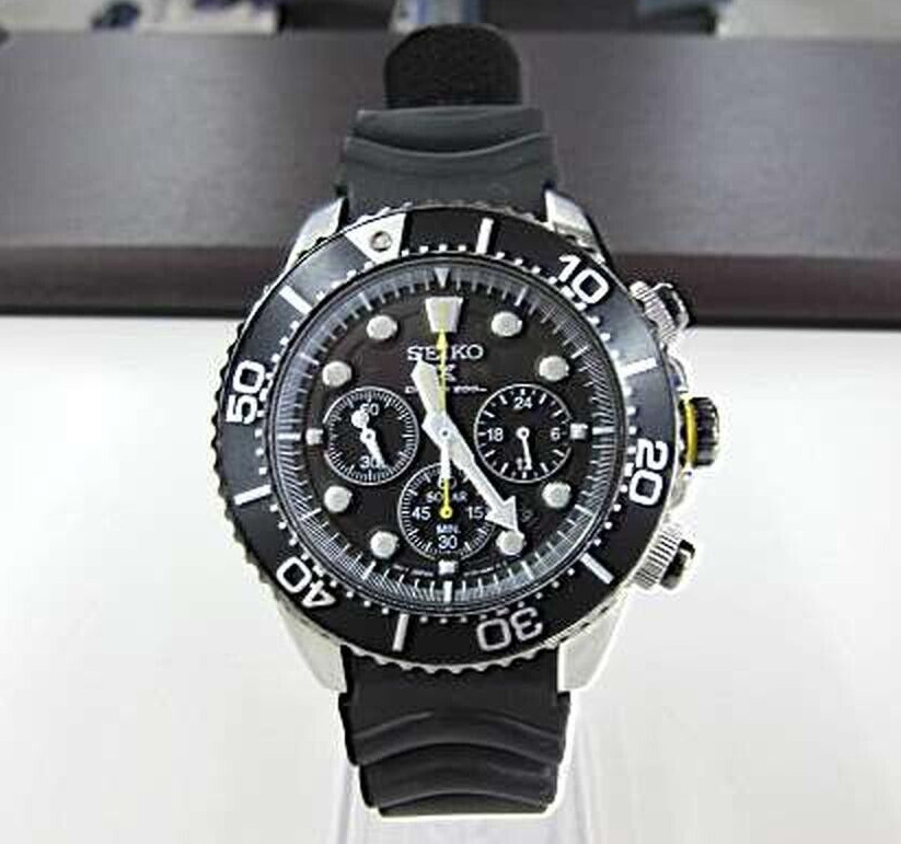 Seiko Prospex V175-0AD0 Radio solar Divers 200M Quartz Mens Watch #ENY #2