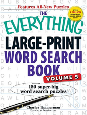The Everything� Large-Print Word Search Book, Volume V: - Paperback NEW Funster.