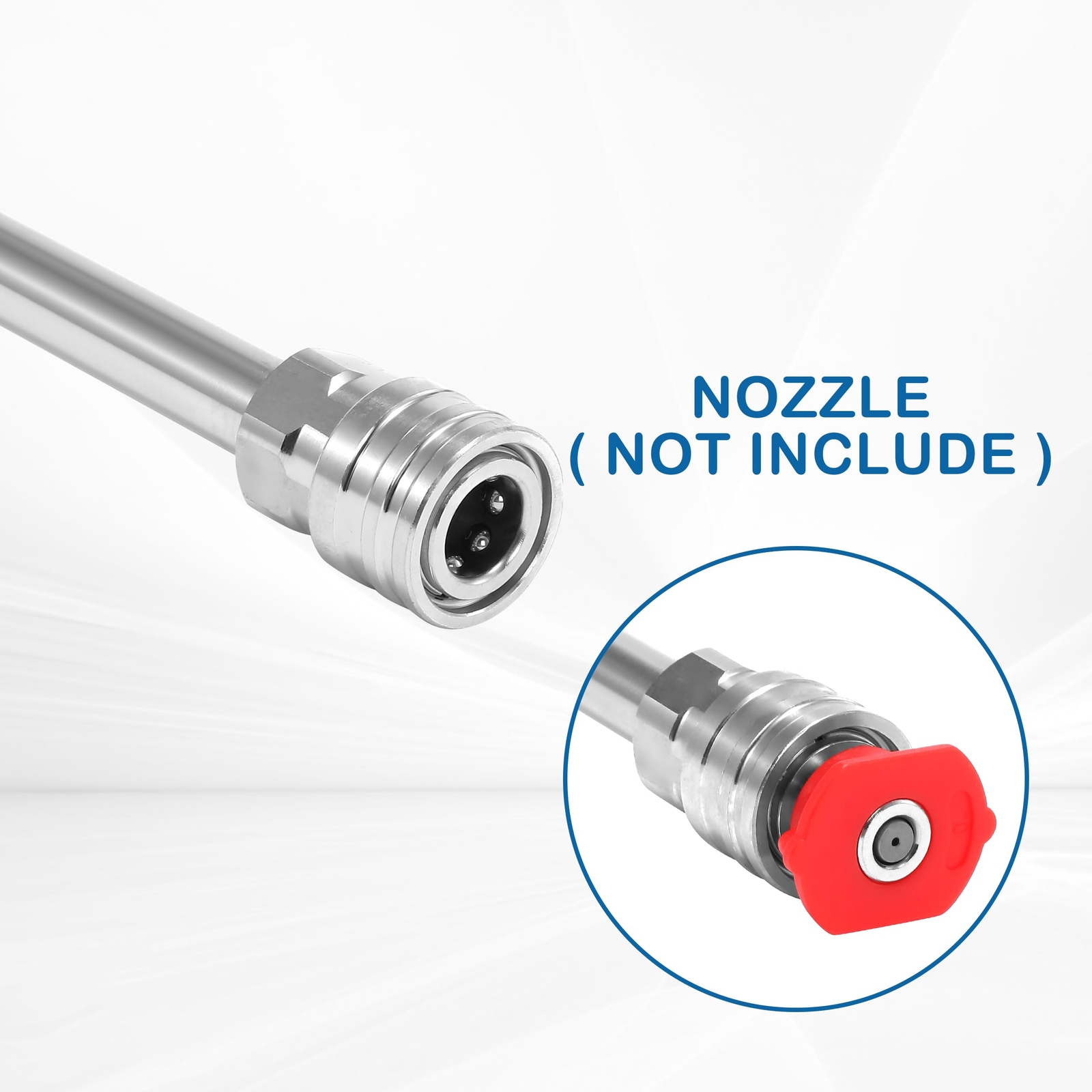 Pressure Washer Wand Extension Kit &mdash; Dual Stainless Steel Power Washer Lance ...