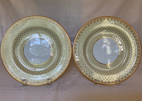 COPELAND JUWELEN PORZELLAN SCHRANKTELLER (2) UM 1891-1900 #R2271 - Bild 14 von 19