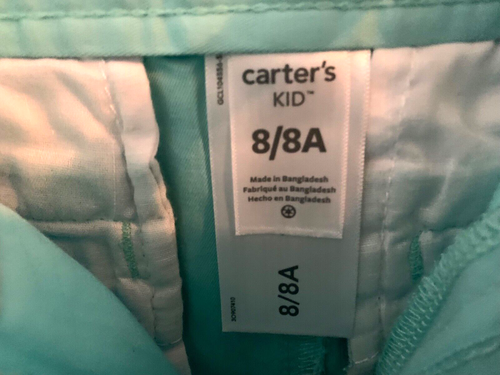 Carter's boys cotton blend long light green jeans size 8/8A. NWT - Picture 4 of 6