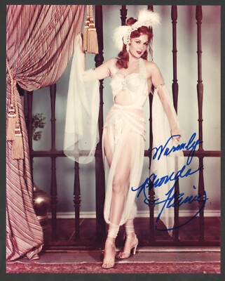 Rhonda Fleming Queen of Babylon original signed photo Authentic autograph