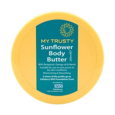 My Trusty Sunflower Body Butter 200ml für trockene Haut, Ekzeme, Narben & Verbrennungen