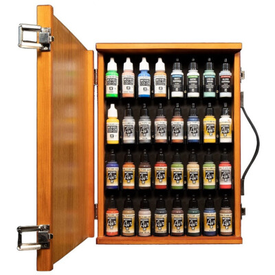 Vallejo Modellbaufarben Holzkoffer 17 ml - 32 Plätze