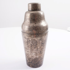 Versilberter Cocktail Shaker Hammerschlag 500...