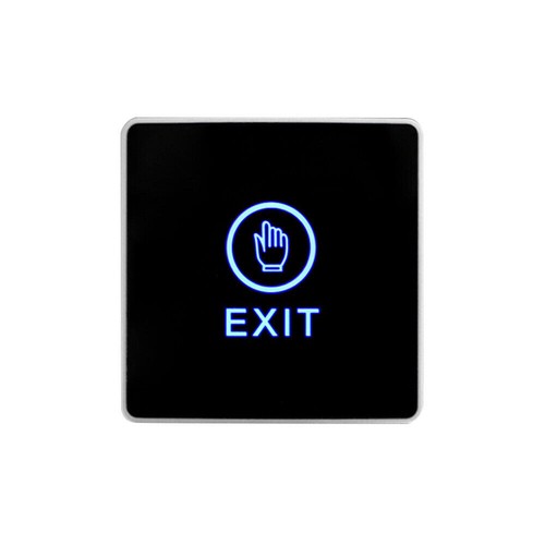 Botón de salida táctil de puerta Interruptor de liberación doméstica Panel Control de acceso Luz LED - Imagen 9 de 11