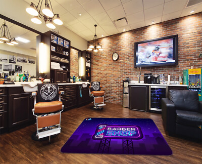 3D Light Letters P139 Barber Shop Non Slip Rug Mat Elegant Photo Carpet Panda