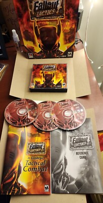Fallout Tactics pc big box - Like New Discs - CiB 