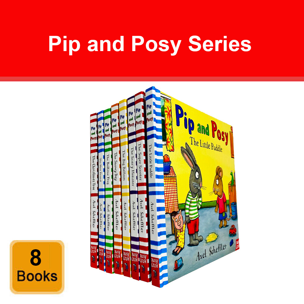 Pip and Posy Series 8 Board Books Collection Set by Axel Scheffler