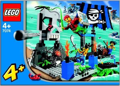NEW Lego 7074 Pirate's SKULL ISLAND New Sealed World Wide Shipping