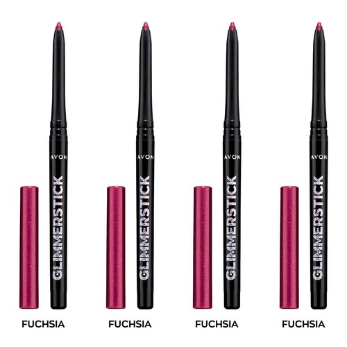 NEW Avon Glimmerstick Retractable Diamonds Eyeliner - FUCHSIA 0.35 g / SET OF 4 - Picture 7 of 12