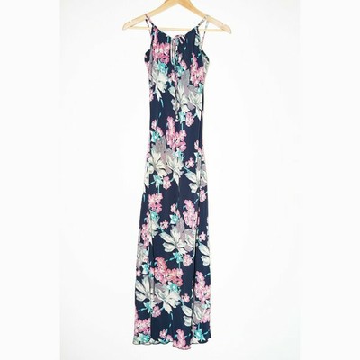 zara blue maxi dress