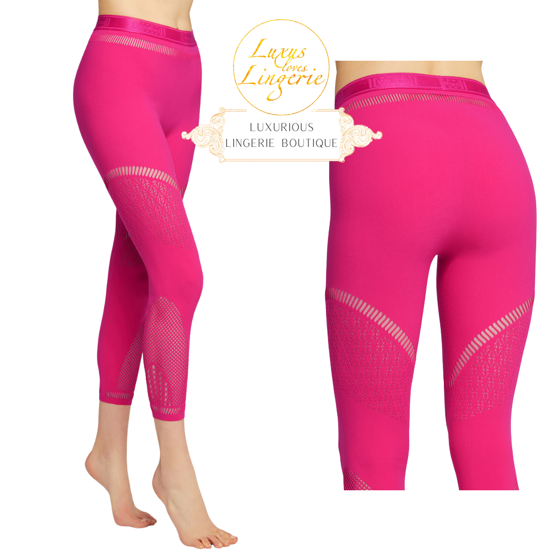 Shuri 7/8 Leggings By Wolford S Small Heartbeat Pink Hose Shuri 7/8 Leggings By Wolford S Small Heartbeat Pink Hose